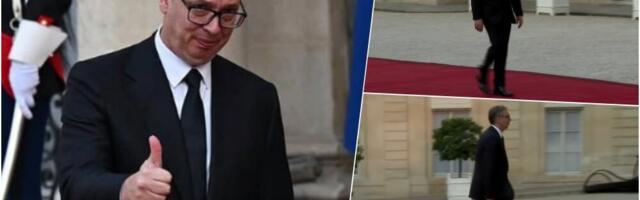 VUČIĆ STIGAO U JELISEJSKU PALATU: Prvi predsednik Srbije na francuskoj paradi povodom Dana pada Bastilje, prisustvuje svećanoj večeri