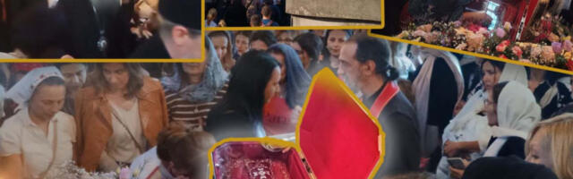 SVETI SAVA PONOVO U BEOGRADU NAKON VEKOVA: svečano dočekan deo moštiju prvog srpskog arhiepiskopa - ruka koja blagosilja narod