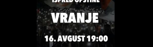 Mladi Srbije najavili blokadu raskrsnice kod opštine za subotu uveče