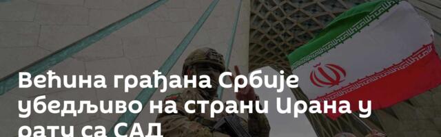 Већина грађана Србије убедљиво на страни Ирана у рату са САД