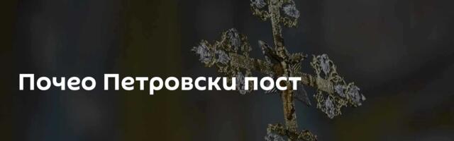 Почео Петровски пост