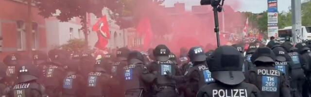 (VIDEO) Ulični rat u Erfurtu: Protesti protiv AfD-a eskalirali u haos i nasilje