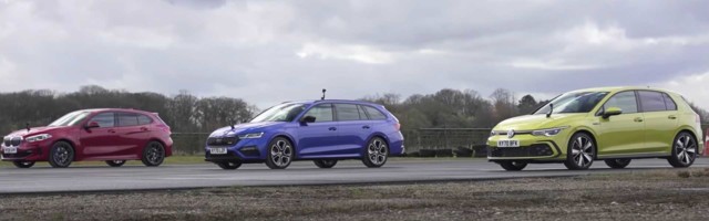 Dizel troboj: VW Golf GTD vs Škoda Octavia vRS vs BMW 120d (VIDEO)