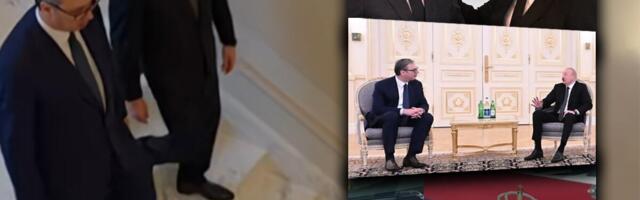 KAKO JE PREDSEDNIK VUČIĆ DOČEKAN U AZERBEJDŽANU: Ovo niste mogli da vidite na televiziji, pogledajte raskoš predsedničke palate u Bakuu (VIDEO)