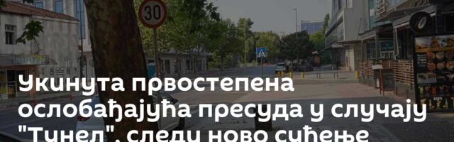 Укинута првостепена ослобађајућа пресуда у случају "Тунел", следи ново суђење