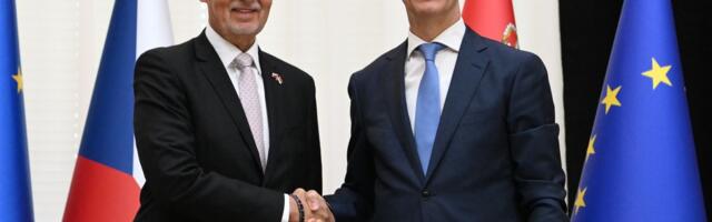 PM Macut meets Czech counterpart Babis: EU membership remains Serbia's strategic commitment
