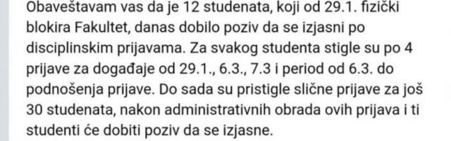 RAČUNARSKI FAKULTET UNIVERZITETA UNION ODLUČIO DA PRESAVIJE TABAK: Disciplinske za blokadere, izvinjenje studentima koji žele da studiraju