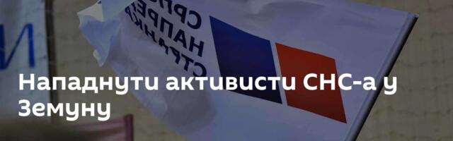 Нападнути активисти СНС-а у Земуну