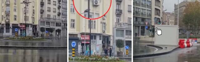 Tepić: Portirnicu "Ćacilenda" prikačili na banderu javne rasvete, kradu i struju