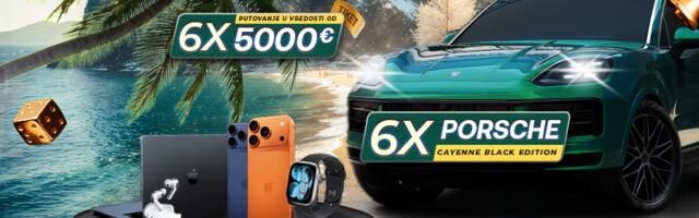 Šest Porsche vozila i putovanja u vrednosti od 5.000 evra u novoj MaxBet nagradnoj igri