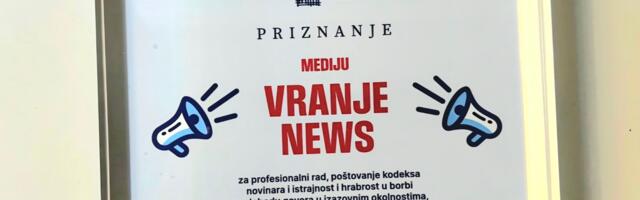 Priznanje Vranje news-u dodeljeno na godišnjoj Skupštini ANEM-a