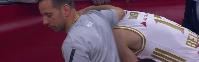 Užas! Povredio se Ognjen Dobrić: Kapiten se držao za nogu, a fizioterapeut mu odmah pritrčao u pomoć!