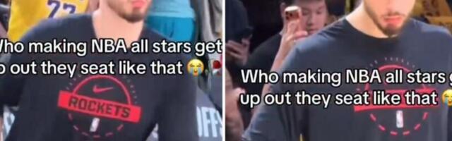 Ameri su ga stalno ismevali, a sada su dobili lekciju o vaspitanju: Bejbi Jokić skočio sa stolice i pognuo glavu!