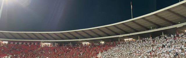 MARAKANA CELA CRVENO-BELA Korteo “delija” do stadiona “Rajko Mitić”, a tamo spektakl (FOTO+VIDEO)