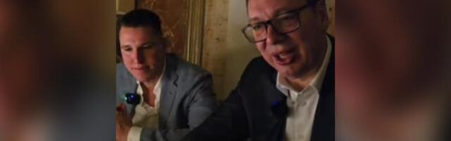 VUČIĆ OBJAVIO SNIMAK SA PROSLAVE ROĐENDANA SINA DANILA "Kako smo ono pevali nekad u Bratislavi - biće tesno, biće nula tri? Tako je bilo i večeras"