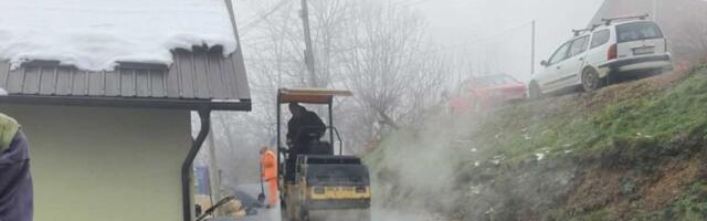 Asflatiranje u Ulici Jurija Gagarina