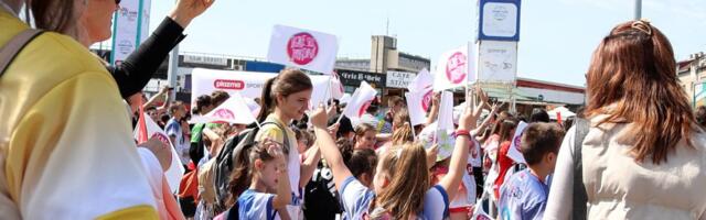 Sportske igre mladih stigle u Novi Sad: Košarkaš Zvezde ispunio san klincima