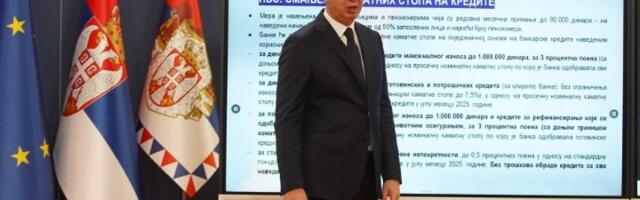 Vučić: Manje kamatne stope na kredite za narednih godinu dana