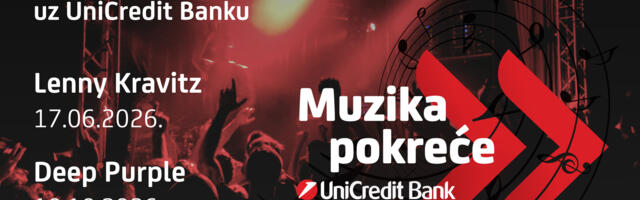 UniCredit Banka vam omogućava pristup ekskluzivnoj pretprodaji ulaznica za koncerte Deep Purple i Lenny-ja Kravitz-a