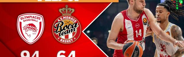 Olimpijakos pregazio ekipu Monaka
