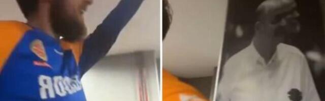 Slavlje iz svlačionice Zlatibora koje će odjeknuti: Seka Aleksić i uvrede za Zvezdu uz poster Vujoševića (VIDEO)