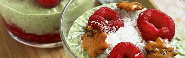 Zdrava ideja za užinu: Recept za kremasti matcha chia puding