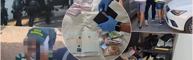 VIŠE OD TONE KOKAINA, ORUŽJE I KAMARA PARA VEZANA GUMICOM ZA TEGLE! Prvi snimak, ovako su pali državljani Srbije u Španiji, evo gde su sve krili pare (VIDEO)