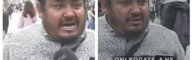 Hit: Miloš Obilić na protestima (VIDEO)