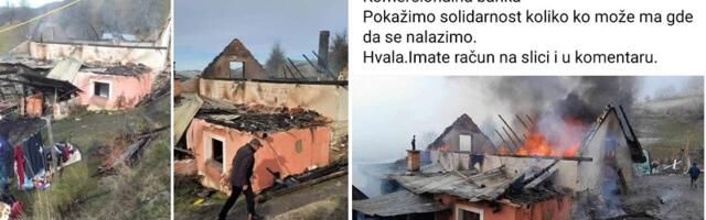 Nevolja zadesila Đuriće sa Pešteri: Izgorela im kuća, sa decom ostali bez krova nad glavom a debeli minus stiže