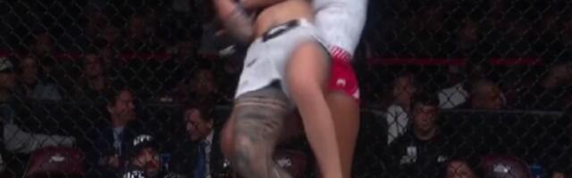 Jezivo! Bacila protivnicu pravo na rame, čuo se stravičan zvuk, a onda je usledilo i gušenje