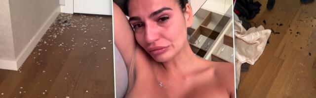 Uznemirujući snimak! Bivši dečko napao starletu i demolirao stan - Tamara grca u suzama