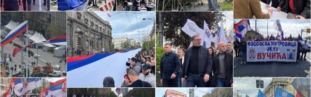 ZAVRŠEN PRVI DAN SVENARODNOG SKUPA: "Novosti" na ulici sa građanima - "Ne damo Srbiju!" (FOTO/VIDEO)
