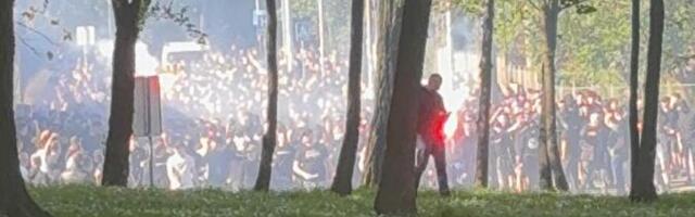 GOREĆE NA DERBIJU! Korteo Grobara stiže na Marakanu, policija na sve strane! (VIDEO)