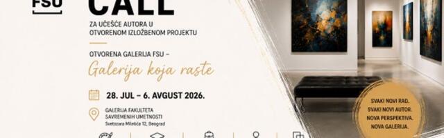 OPEN CALL Poziv za učešće autora u otvorenom izložbenom projektu „Otvorena galerija FSU - Galerija koja raste“