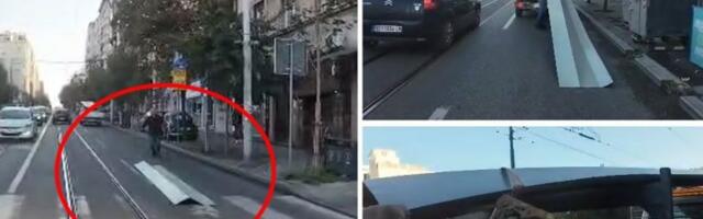 LIMOM UMALO UBIO NEKOGA NA SLAVIJI! Muškarac vozio ogroman teren vezan samo kanapom, NASTAO HAOS! (VIDEO)