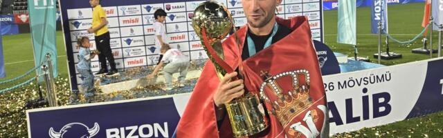 Bivši igrač Zvezde posle titule uzeo još jedan trofej u Azerbejdžanu (FOTO)