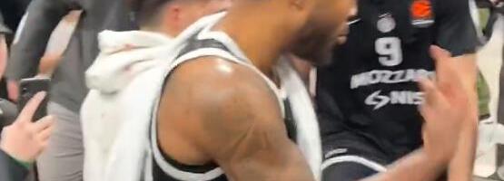 STRAH ZA BEZBEDNOST KOŠARKAŠA PARTIZANA U BEOGRADU! Amerikanac hteo tuču sa Grobarima, čuveni as uplašen posle haosa