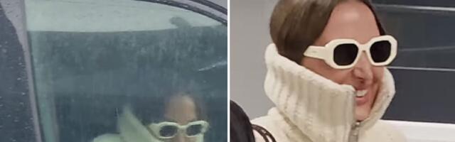 Prijovićka ne skida naočare s lica, stigla u Beograd zakopčana do grla