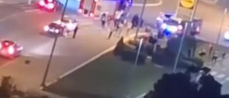 DRAMA NA NOVOM BEOGRADU Nesreća na kružnom toku, policija i Hitna na licu mesta (VIDEO)