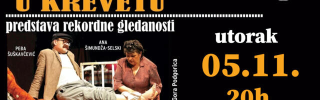 Predstava Crnogorac u krevetu u utorak u GKC-u