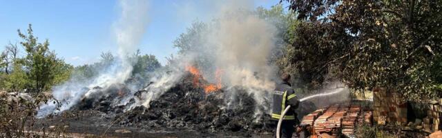 Požar u selu Vojinovac kod Rače (VIDEO)