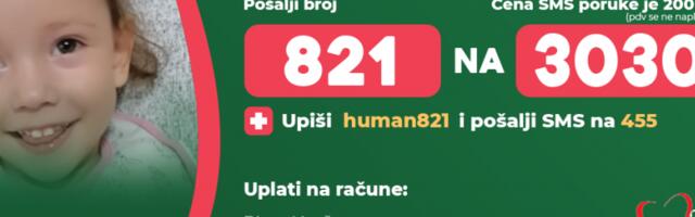 Za Ninin osmeh na licu pošaljite 821 na 3030!