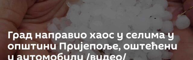 Град направио хаос у селима у општини Пријепоље, оштећени и аутомобили /видео/