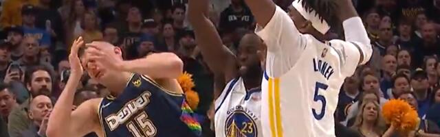 BEZOBRAZAN POTEZ! Grin nasred meča udario po glavi Jokića, umalo usledio OPŠTI HAOS na terenu /VIDEO/