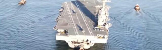 NAJVEĆI NOSAČ AVIONA NA SVETU PONOVO NA BLISKOM ISTOKU: "Džerald Ford" posle remonta deluje u Crvenom moru