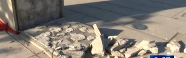 Obrušio se deo spomenika Dimitriju Tucoviću (VIDEO)