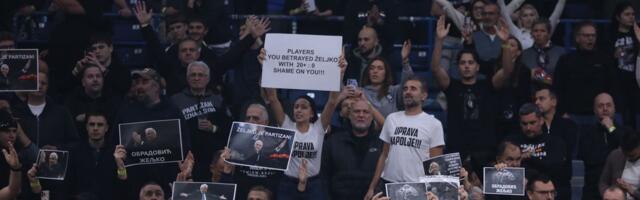 Cela Arena u znaku Željka Obradovića, pogledajte šta su sve navijači doneli: "U svojoj zlobi miševi trunu..."