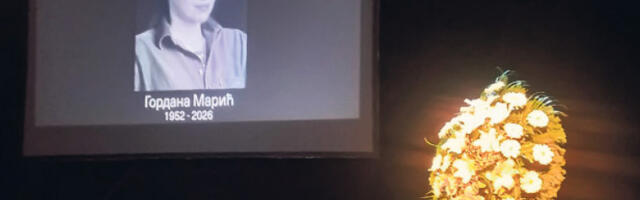 Последњи опроштај од Гордане Марић