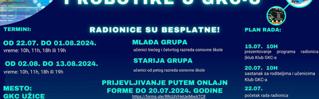 Škola robotike  i programiranja u GKC-u