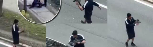 (UZNEMIRUJUĆE) Pucao automatom po narodu na ulici! Nasred puta otvorio vatru, ljudi u panici bežali iz vozila
